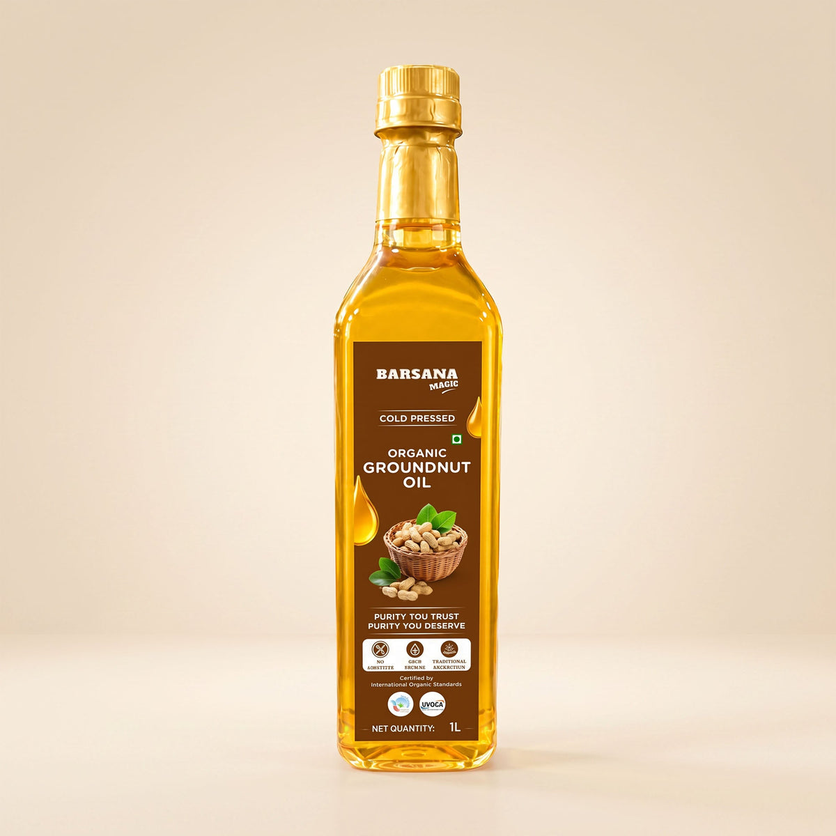 Cold Pressed Organic Groundnut Oil