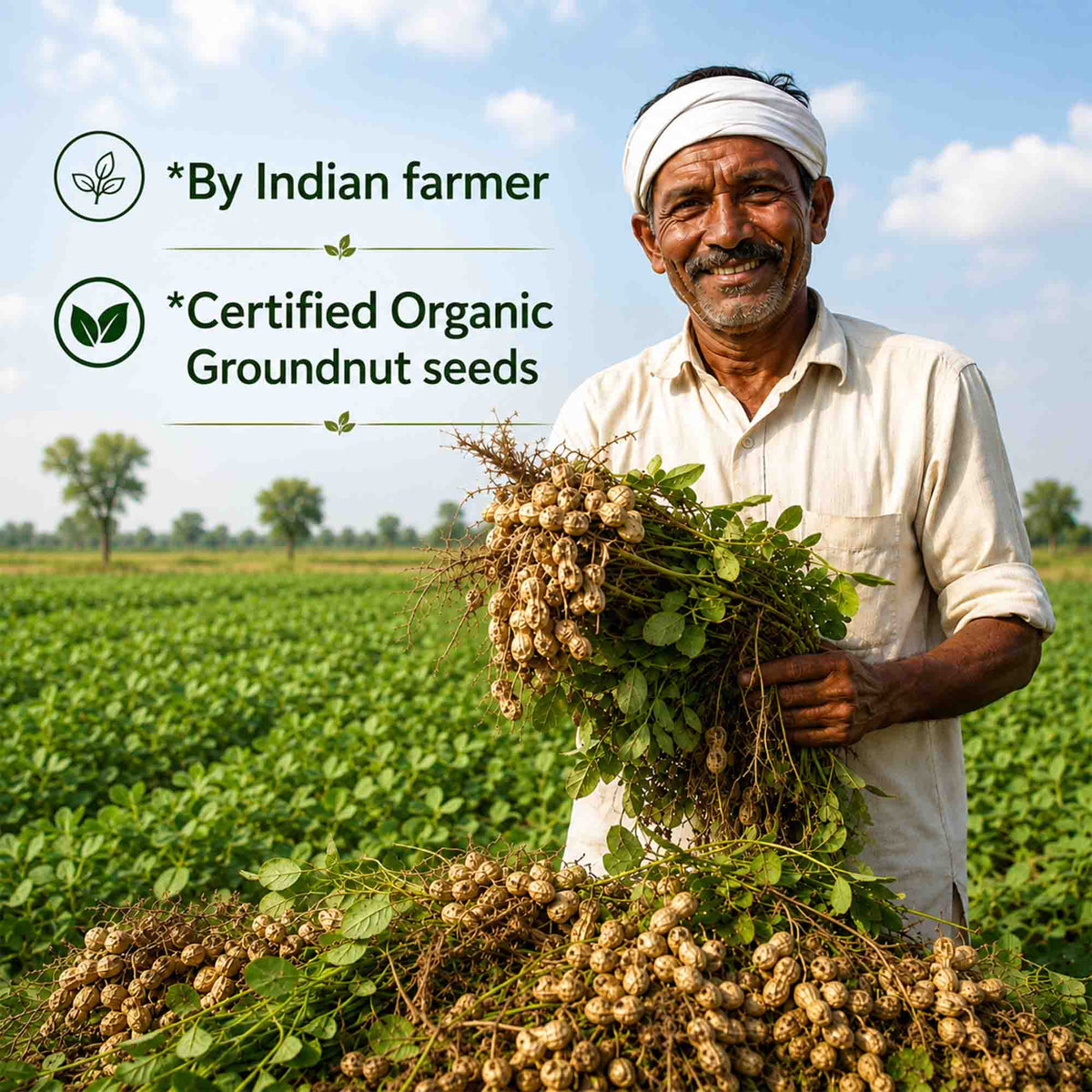 Organic Groundnut Oil 1L + Himalayan Pahadi Namak Combo