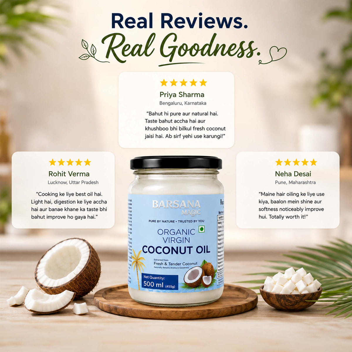 Organic Virgin Coconut Oil 500ml