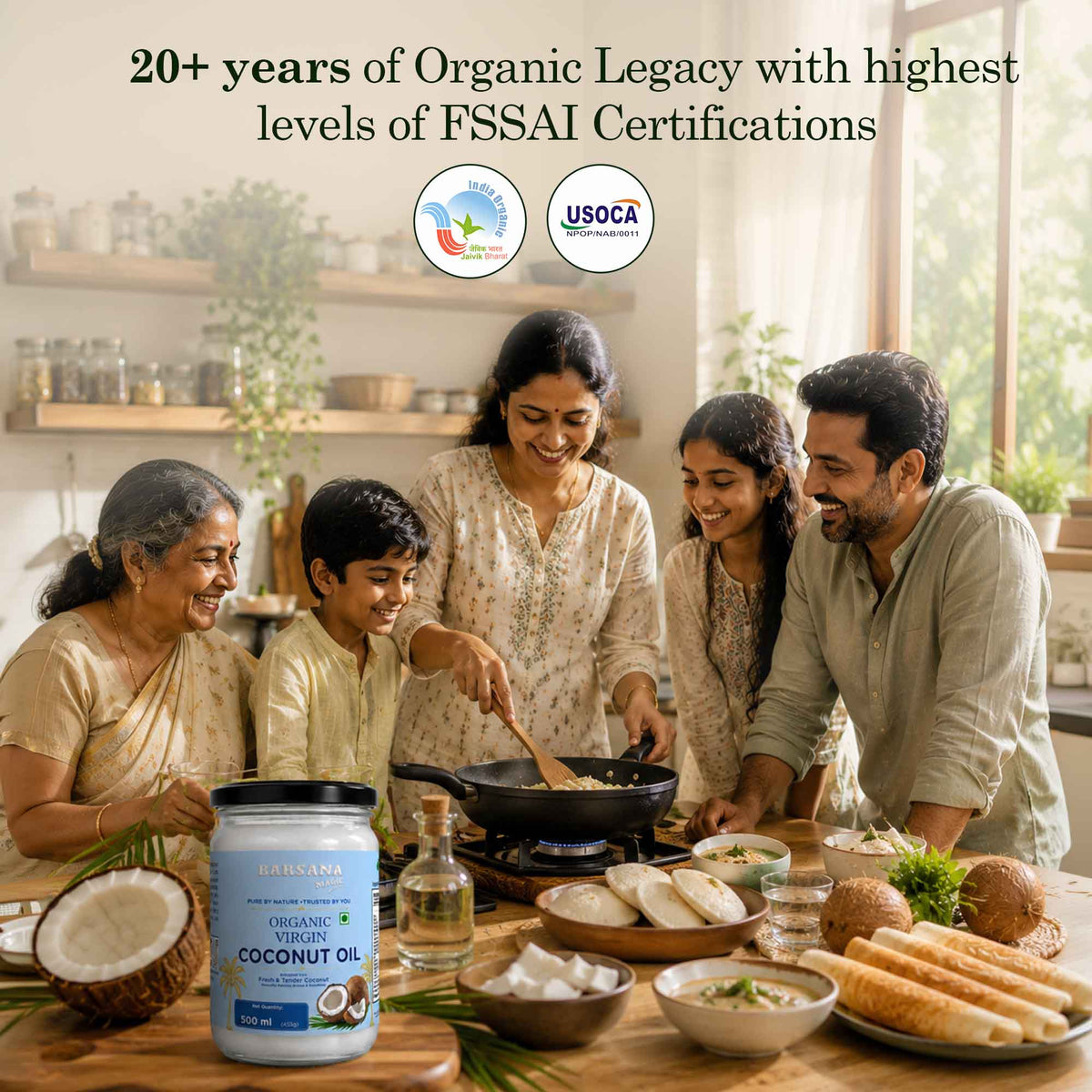 Organic Virgin Coconut Oil & Himalayan Pahadi Namak Combo