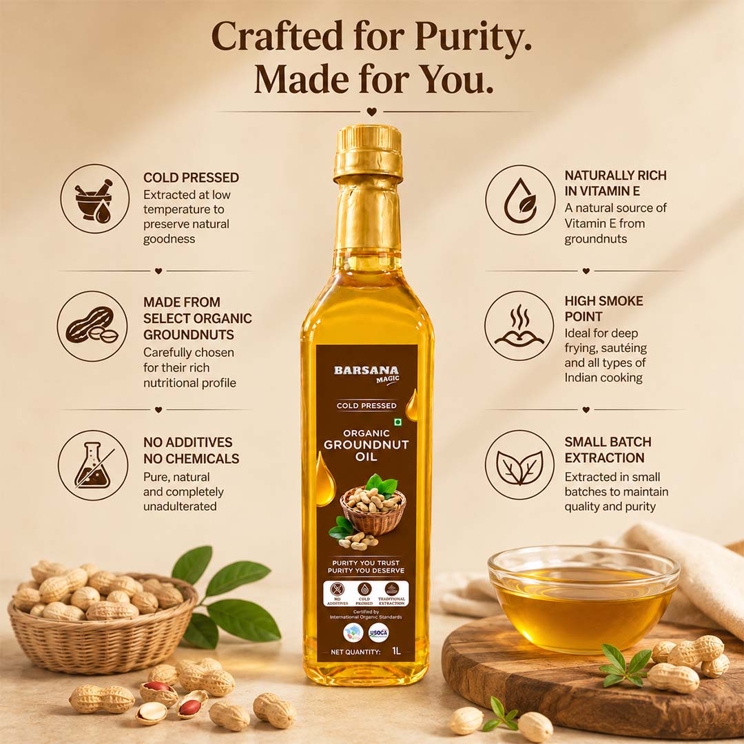 Cold Pressed Organic Groundnut Oil