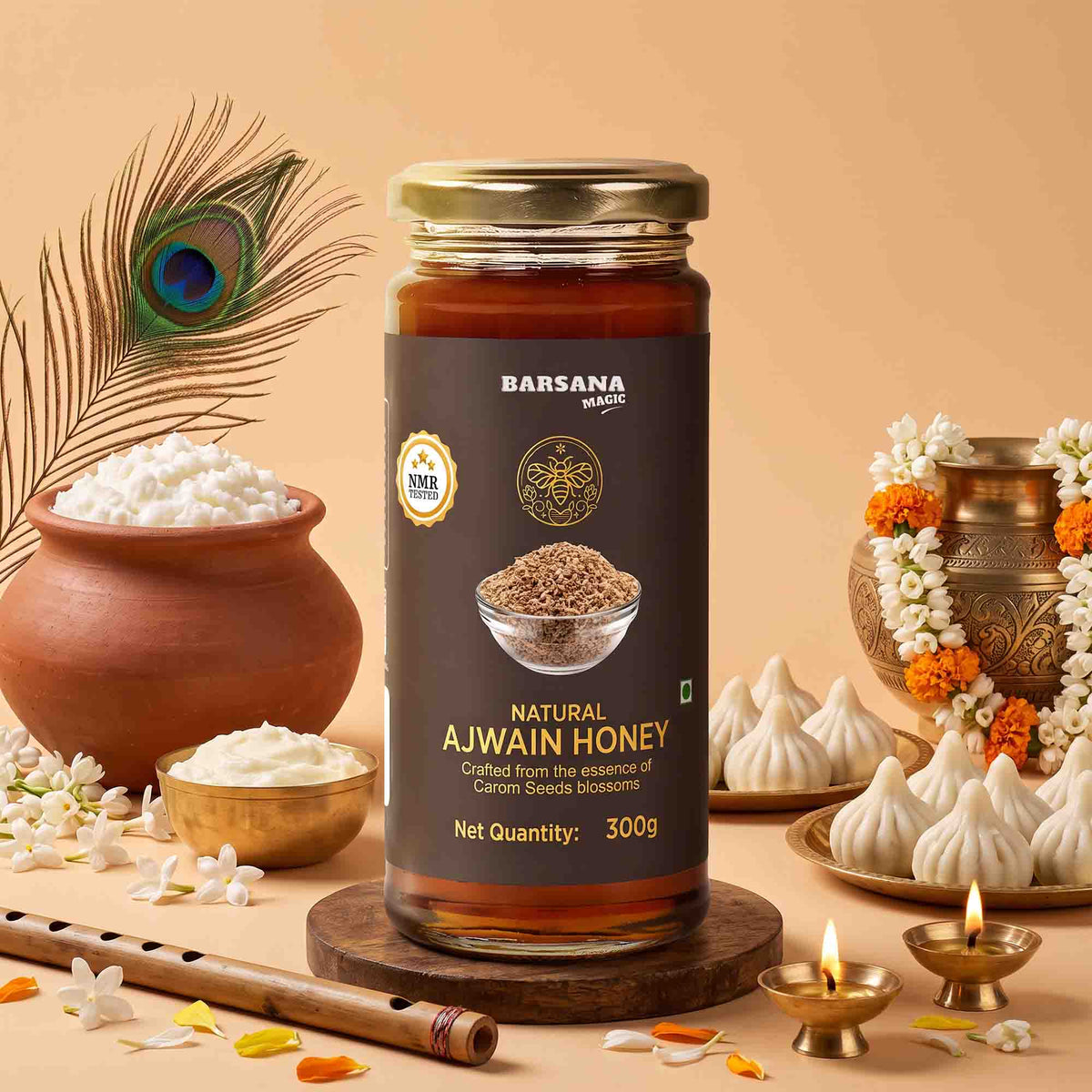 NMR Tested Natural Ajwain honey 300G