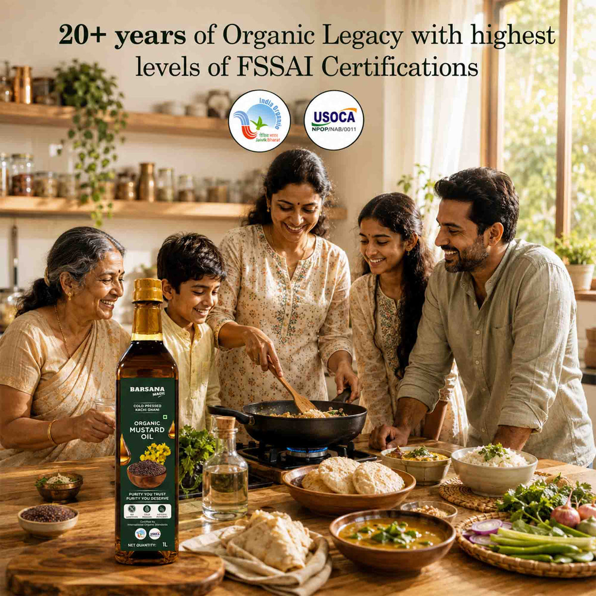 Organic – Sunflower & Mustard Combo Oil