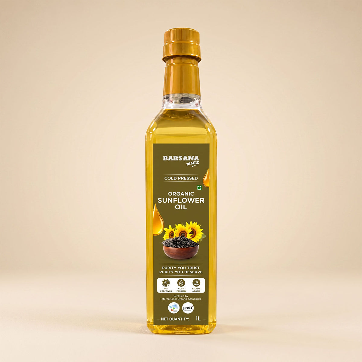 Cold Pressed Sunflower Oil | Certified Organic