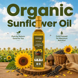 Organic Sunflower Oil 1L + Himalayan Pahadi Namak Combo