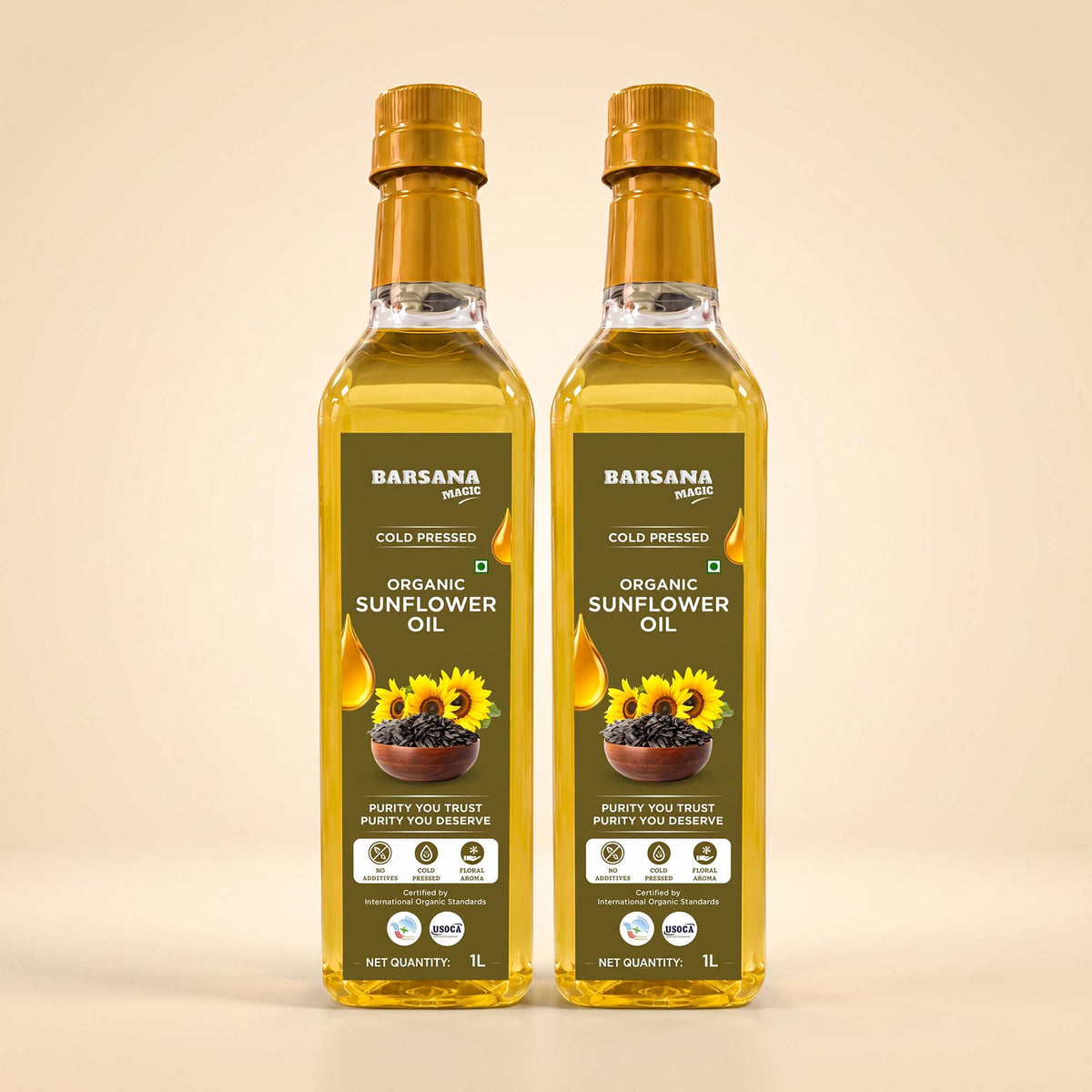 Cold Pressed Sunflower Oil | Certified Organic