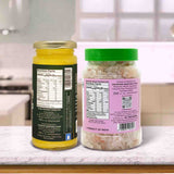 Barsana Magic and Two jars with labels on a kitchen counter
