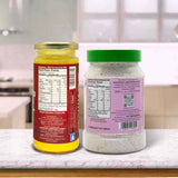 Barsana Magic and Two jars with labels on a kitchen counter