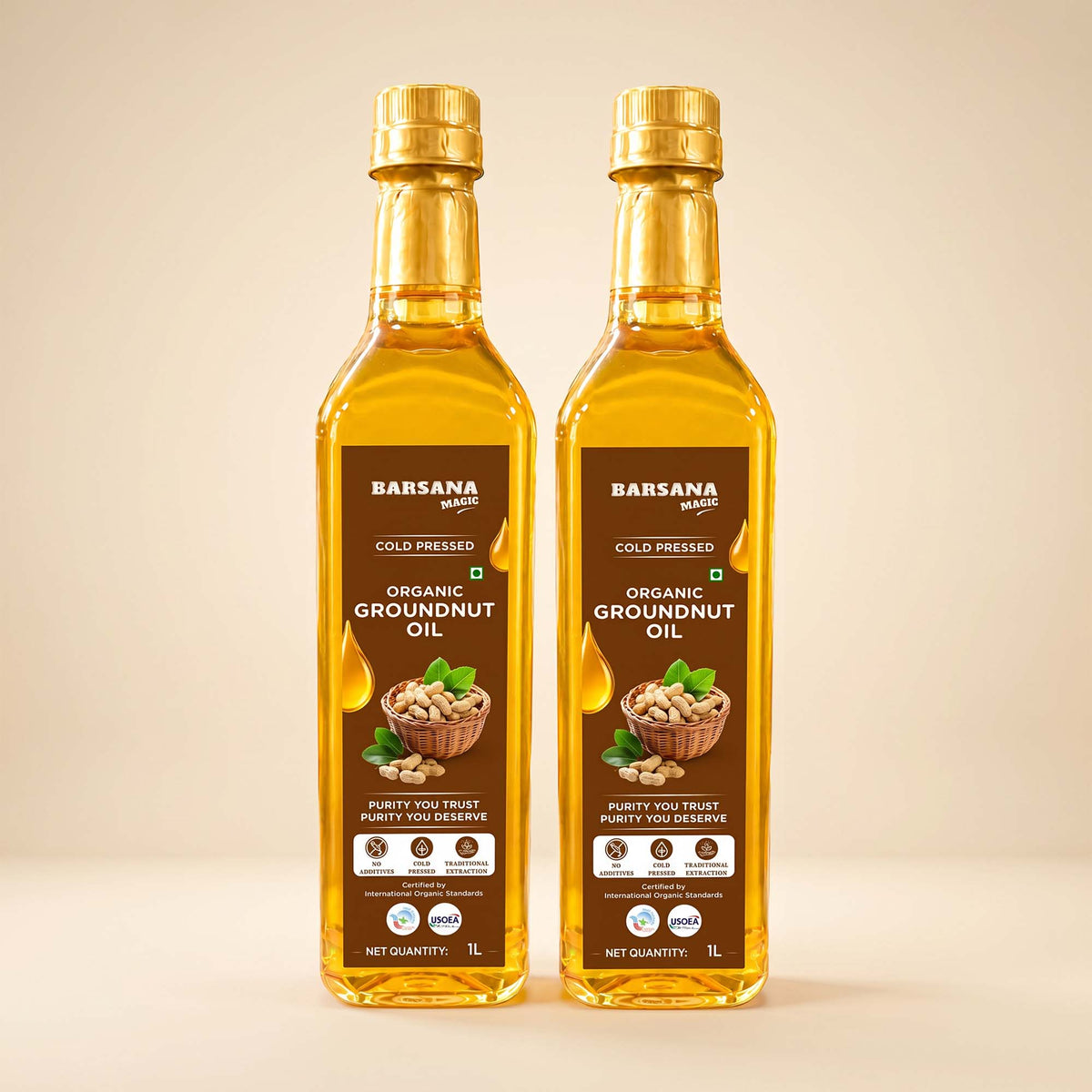 Cold Pressed Organic Groundnut Oil