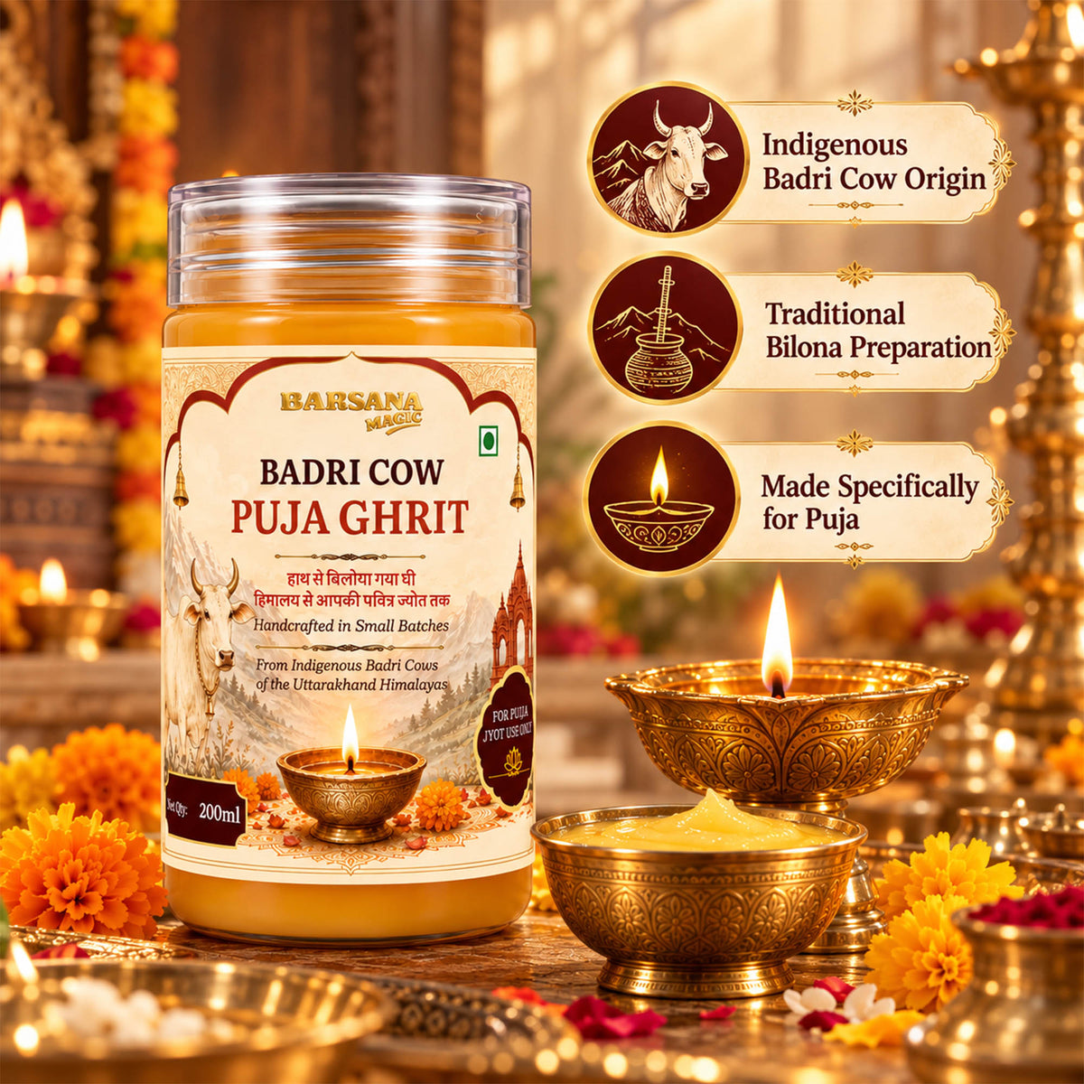 Badri Cow Puja Ghrit 200ml