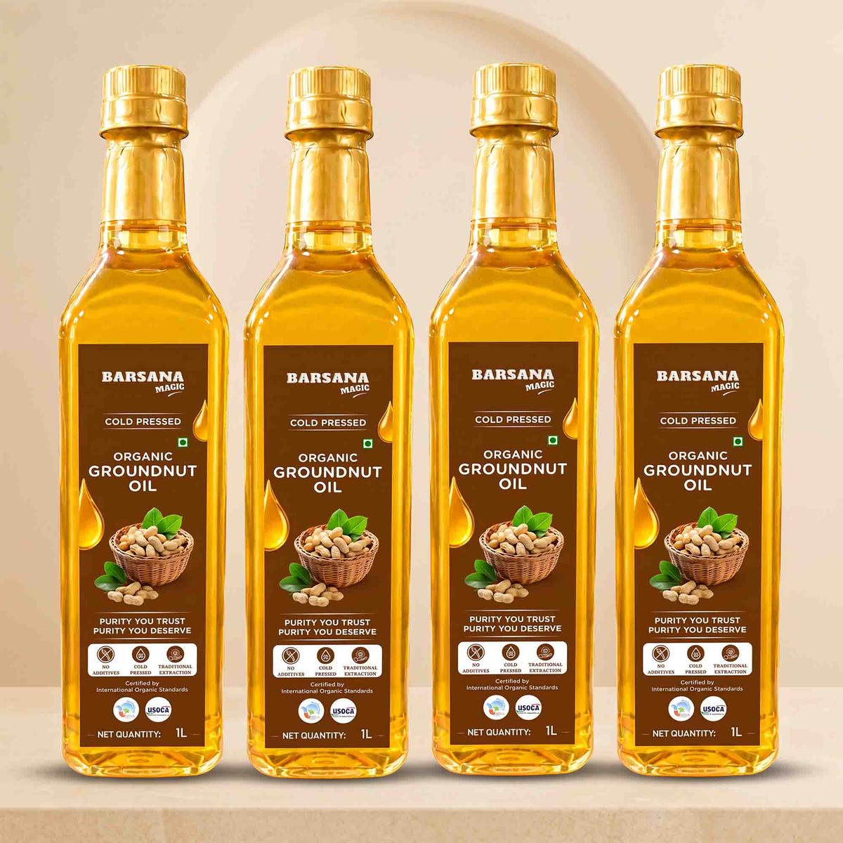 Cold Pressed Organic Groundnut Oil