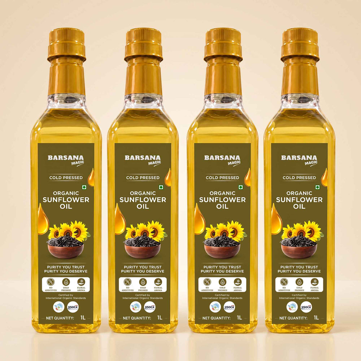Cold Pressed Sunflower Oil | Certified Organic