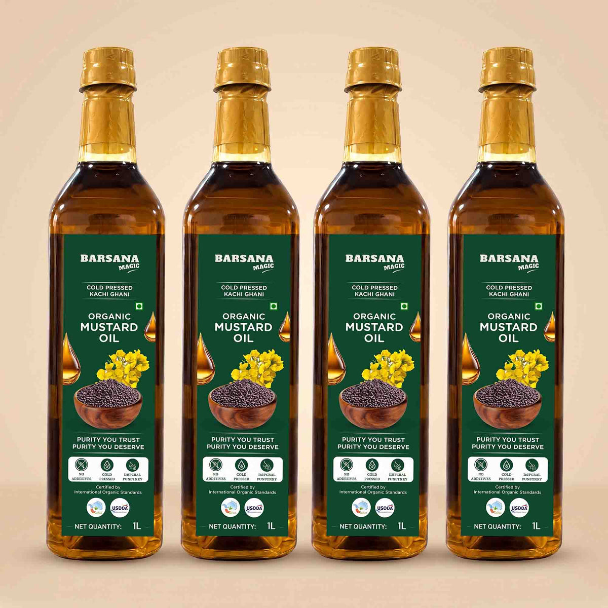 Cold Pressed Kachi Ghani Organic Mustard Oil