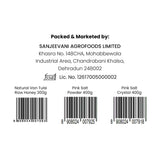 Barsana Magic and Product label with Sanjeevani Agrofoods Limited information and barcodes.