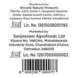 Barsana Magic and Product label with Shivalik Natural Products and Sanjeevani Agrofoods Ltd information, FSSAI licenses, and a barcode.