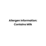 Barsana Magic and allergen information contains milk