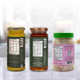 Barsana Magic and Three jars with labels showing nutritional information on a white background