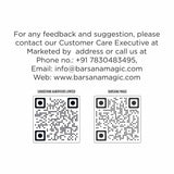 Barsana Magic and Contact information for Customer Care Executive with two QR codes on a white background