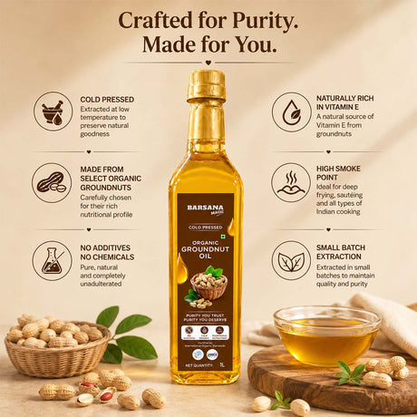 Cold Pressed Organic Groundnut Oil