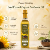 Cold Pressed Sunflower Oil | Certified Organic