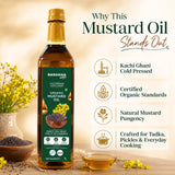 Cold Pressed Kachi Ghani Organic Mustard Oil