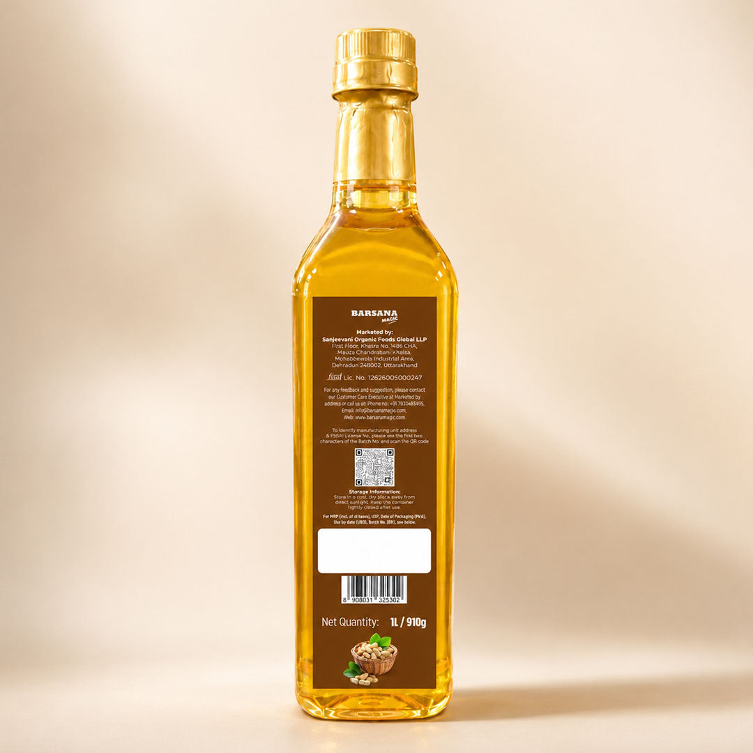 Cold Pressed Organic Groundnut Oil