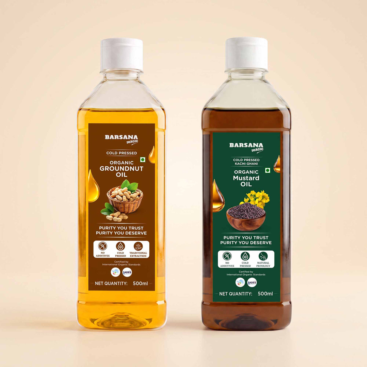 Organic – Groundnut & Mustard Oil Combo