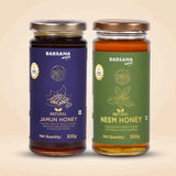 Natural Jamun Honey and  Natural Neem Honey (Pack of 2)