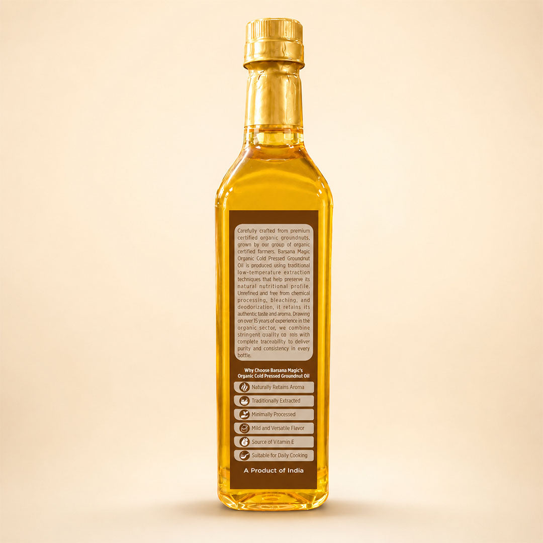 Cold Pressed Organic Groundnut Oil