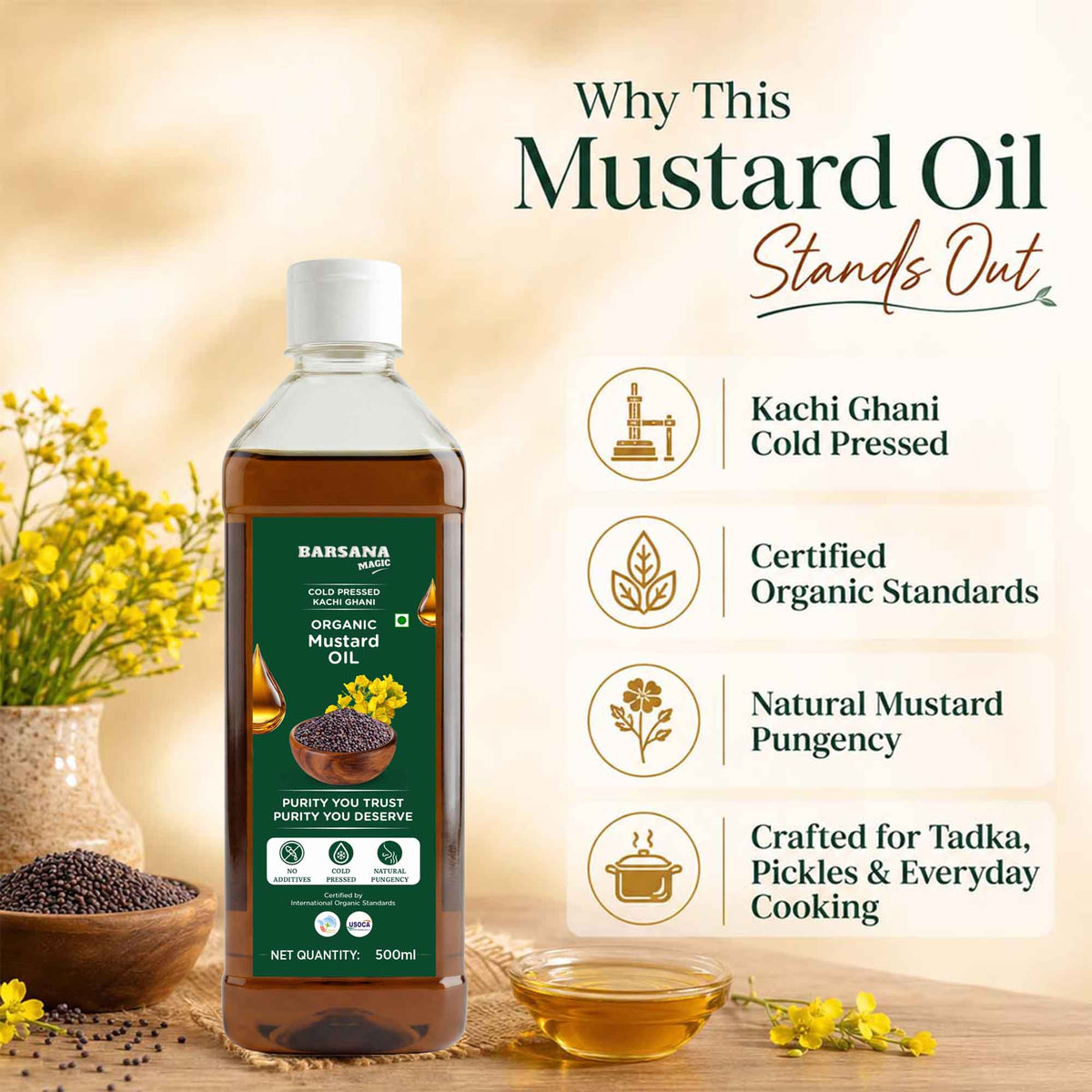 Organic – Groundnut & Mustard Oil Combo
