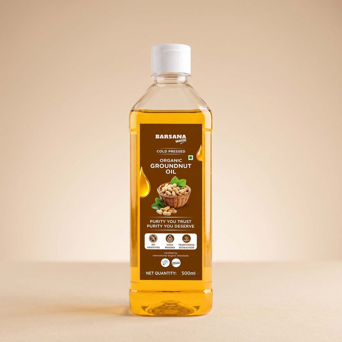 Cold Pressed Organic Groundnut Oil