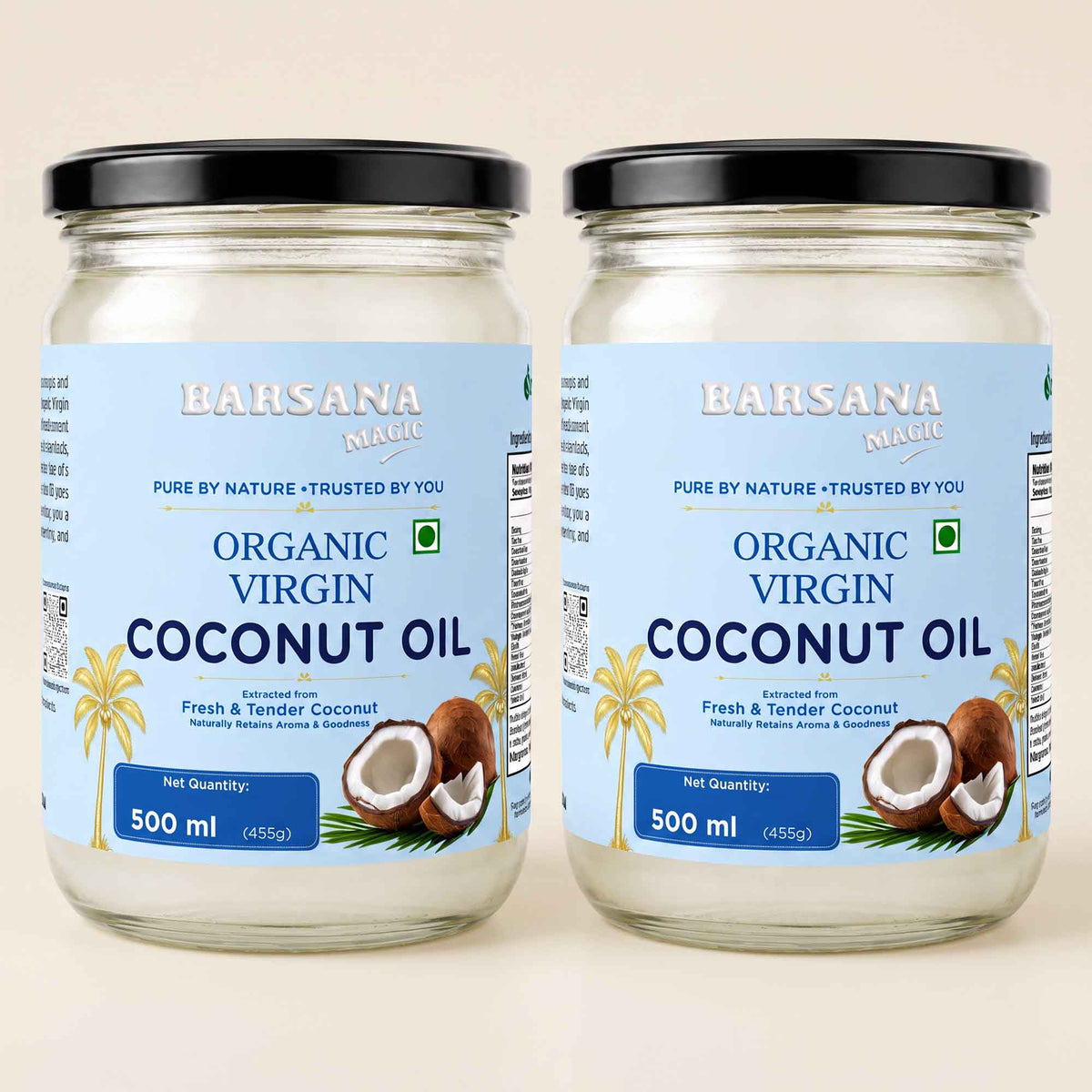 Organic Virgin Coconut Oil  500ml