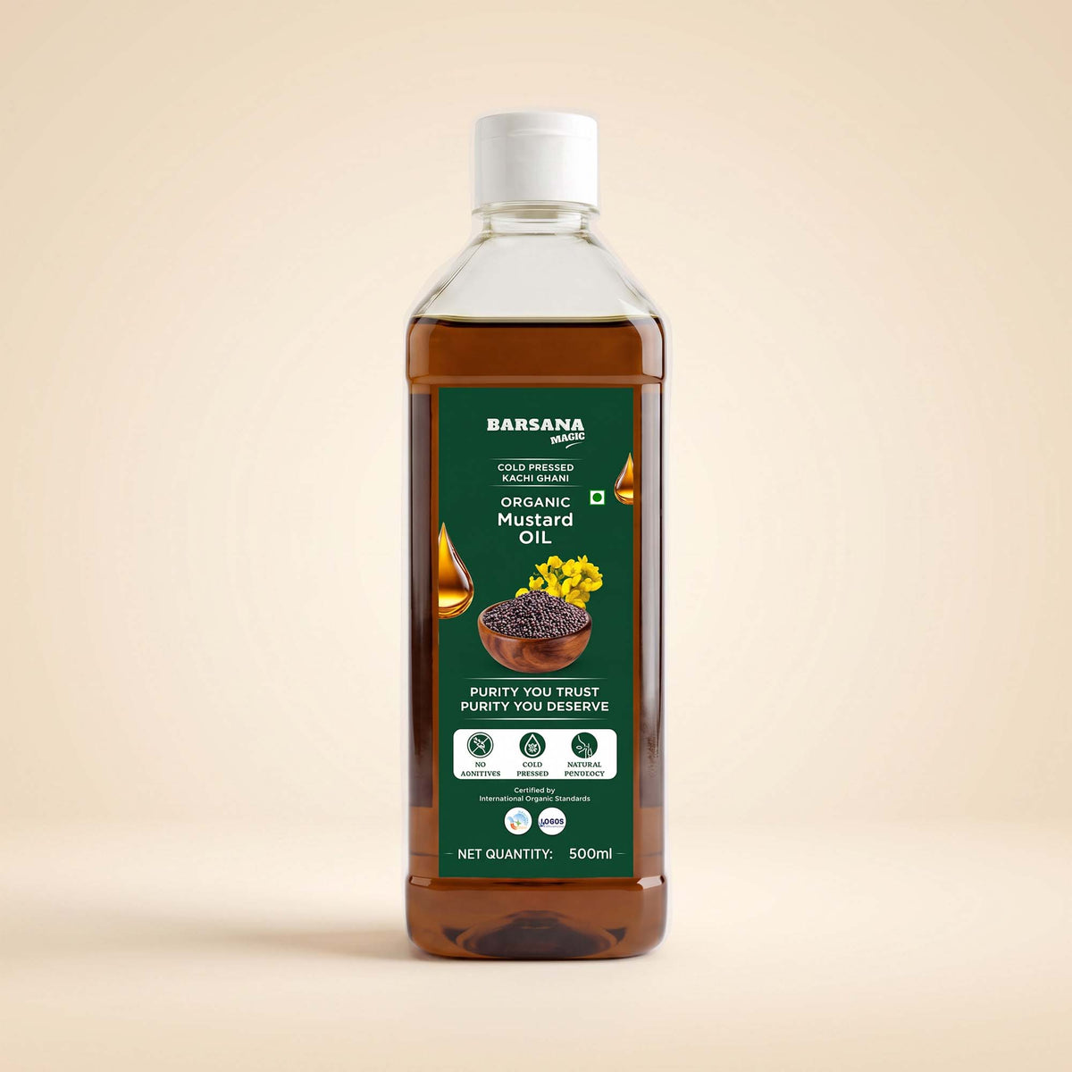 Cold Pressed Kachi Ghani Organic Mustard Oil
